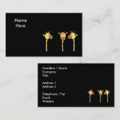 Drei Giraffen-Karikatur Visitenkarte (Vorne/Hinten)