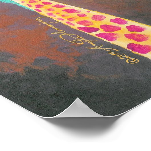 Drei Giraffen Poster (Ecke)