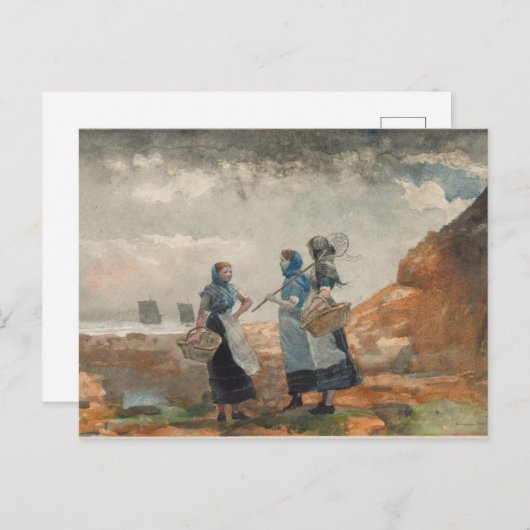 Drei Girls Angeln Postkarte (Vorne/Hinten)