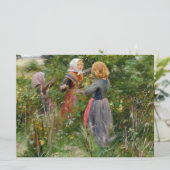 Drei Girls picken BlackBerry Karte (Stehend Vorderseite)