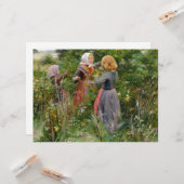 Drei Girls picken BlackBerry Karte (Vorderseite/Rückseite Beispiel)