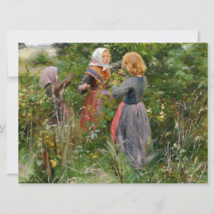 Drei Girls picken BlackBerry Karte