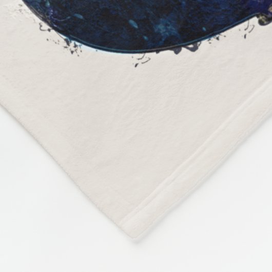 Drei Gitarren Fleecedecke (Ecke)