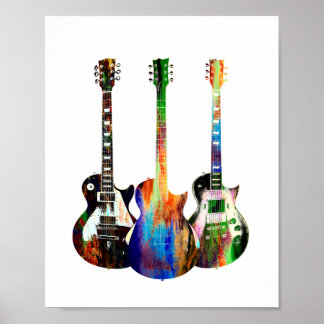 Drei Gitarren Poster