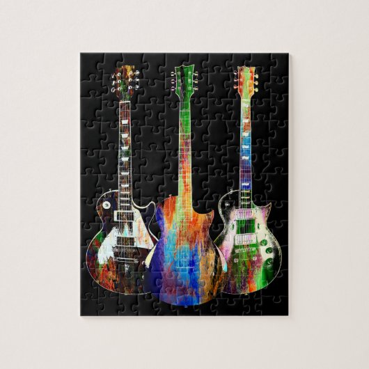 Drei Gitarren Puzzle (Vertikal)