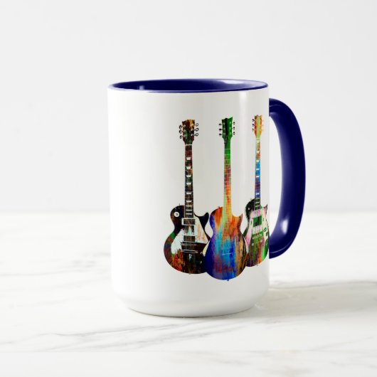 Drei Gitarren Tasse (VorderseiteRechts)