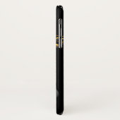 Drei Gitarren und Musiknoten, Name Case-Mate iPhone Hülle (Hinten/Links)