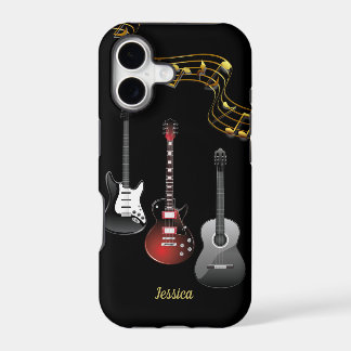 Drei Gitarren und Noten, Name