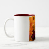 Drei Gitarren Zweifarbige Tasse (Links)