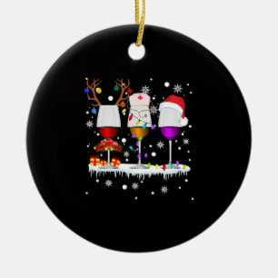 Drei Glas Rotwein Krankenschwester Weihnachten Ugl Keramik Ornament