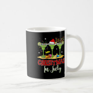 Drei Gläser Margarita Lustiger Trunk Weihnachten i Kaffeetasse
