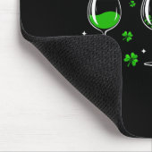 Drei Glöckchen Clover Kleeblatt St Patrick Day Iri Mousepad (Ecke)