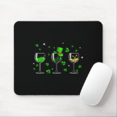 Drei Glöckchen Clover Kleeblatt St Patrick Day Iri Mousepad (Mit Mouse)