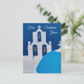 Drei Glocken Fira, Santorini, Griechenland Postkarte (Stehend Vorderseite)