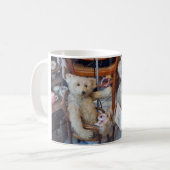 Drei glückliche Teddybären Kaffeetasse (Vorderseite Links)