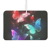 Drei glühende Schmetterlinge im Hintergrund Autolufterfrischer (Vorderseite)