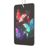 Drei glühende Schmetterlinge im Hintergrund Autolufterfrischer (Links)