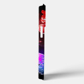 Drei glühende Schmetterlinge im Hintergrund Case-Mate iPhone Hülle (Rückseite / Rechts)