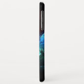 Drei glühende Schmetterlinge im Hintergrund Case-Mate iPhone Hülle (Hinten/Links)