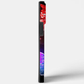 Drei glühende Schmetterlinge im Hintergrund Case-Mate iPhone Hülle (Rückseite / Rechts)