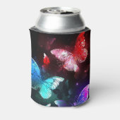 Drei glühende Schmetterlinge im Hintergrund Dosenkühler (Kanne Rückseite)