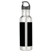 Drei glühende Schmetterlinge im Hintergrund Edelstahlflasche (Rückseite)