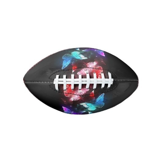 Drei glühende Schmetterlinge im Hintergrund Football (Vorderseite)