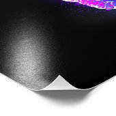 Drei glühende Schmetterlinge im Hintergrund Fotodruck (Ecke)