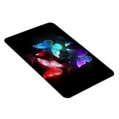 Drei glühende Schmetterlinge im Hintergrund Magnet (Rechte Seite)