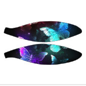 Drei glühende Schmetterlinge im Hintergrund Mini Basketball (Panele)