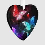 Drei glühende Schmetterlinge im Hintergrund Ornament (Vorderseite)