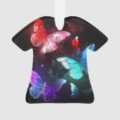 Drei glühende Schmetterlinge im Hintergrund Ornament (Rückseite)