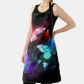 Drei glühende Schmetterlinge im Hintergrund Schürze (InSitu)