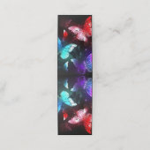 Drei glühende Schmetterlinge im Hintergrund Treuekarte (Außenseite Aufgefaltet)