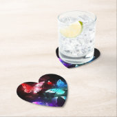 Drei glühende Schmetterlinge im Hintergrund Untersetzer (Vor Ort)