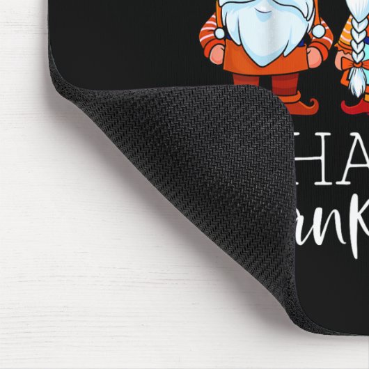 Drei Gnome glücklich Erntedankwürdige Nomaden fall Mousepad (Ecke)