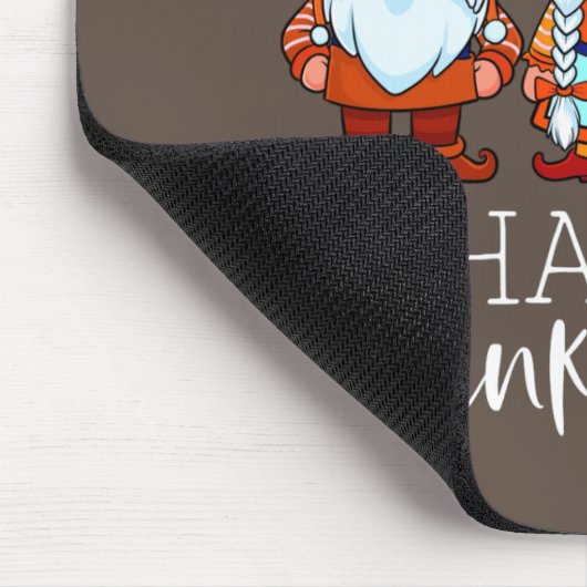Drei Gnome glücklich Erntedankwürdige Nomaden fall Mousepad (Ecke)