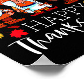 Drei Gnome glücklich Erntedankwürdige Nomaden fall Poster (Ecke)