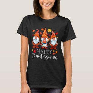 Drei Gnome glücklich Erntedankwürdige Nomaden fall T-Shirt