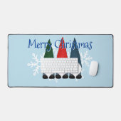 Drei Gnome in Hats Weihnachten Schreibtischunterlage (Tastatur & Maus)