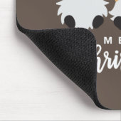 Drei Gnome mit Leopard Karierte Weihnachten Mousepad (Ecke)
