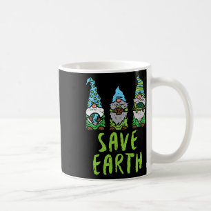 Drei Gnome Pflanze Schildkröte Rette Erdgartenrad Kaffeetasse