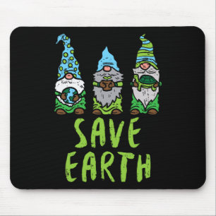 Drei Gnome Pflanze Schildkröte Rette Erdgartenrad Mousepad