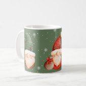 Drei Gnome Schneeglöckchen Rot Grün Weihnachtsgesc Kaffeetasse (Vorderseite Links)