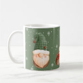 Drei Gnome Schneeglöckchen Rot Grün Weihnachtsgesc Kaffeetasse (Links)