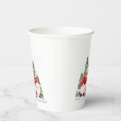 Drei Gnome-Weihnachtsabschneidungen Pappbecher (Rechts)