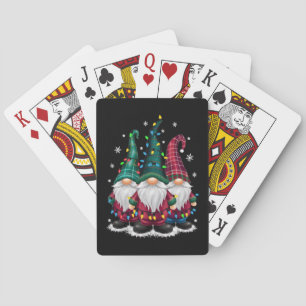 Drei Gnome Weihnachtsbeleuchtung Xmas-Fest Spielkarten
