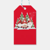Drei Gnome Weihnachtsgeschenke Tags Geschenkanhänger (Vorderseite)