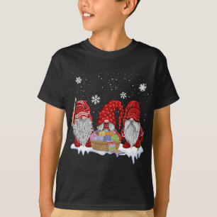Drei Gnomes Crochet und Weihnachtsgeschenk streich T-Shirt