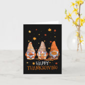 Drei Gnomes Frohes Erntedankfest Herbst Herbst Gn Karte (Gelbe Blume)